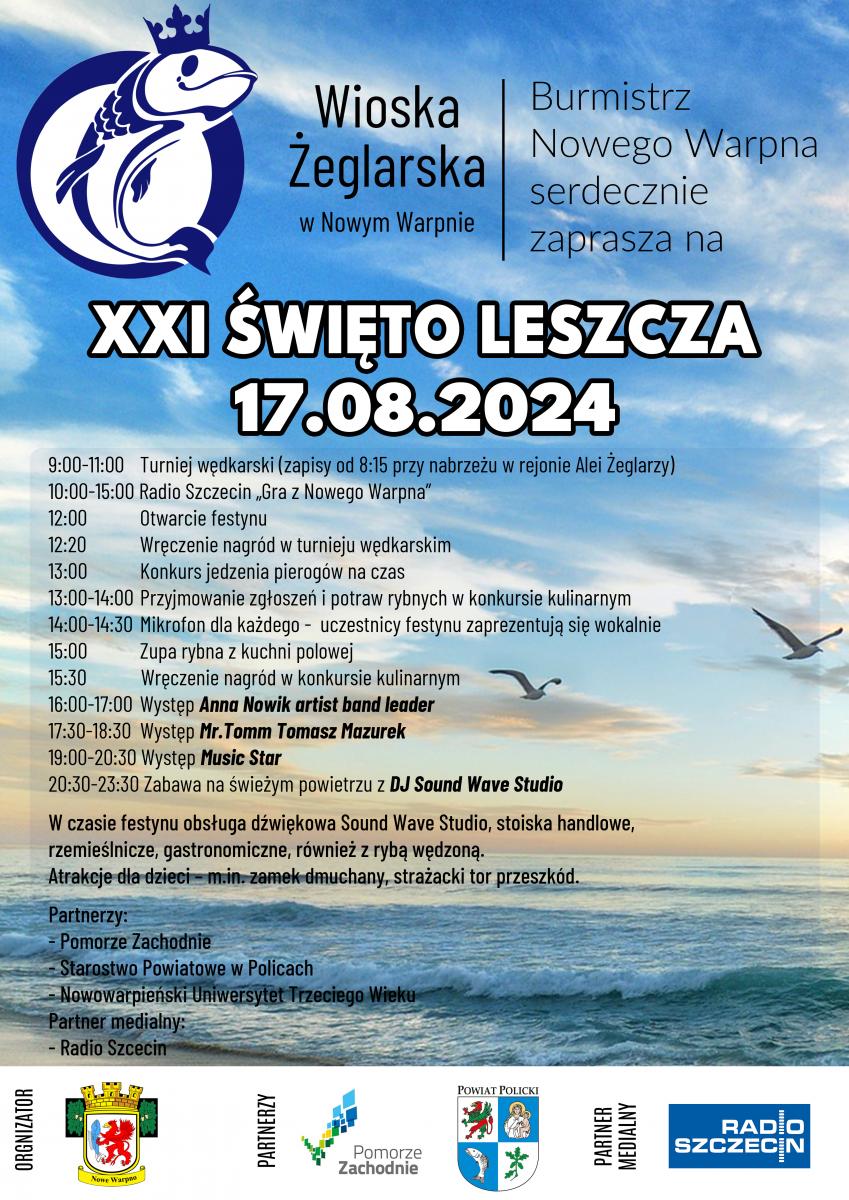 Zdjęcie: XXI Święto Leszcza 17.08.2024 -PLAKAT